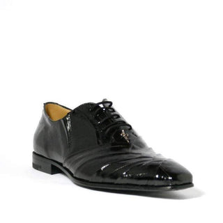 Cesare Paciotti Luxury Italian Eel Glass Black Oxfords (CPM2305)-AmbrogioShoes