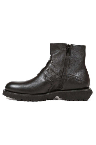 Cesare Paciotti Luxury Italian Men's Designer Shoes Granello Black Boots (CPM5002)
