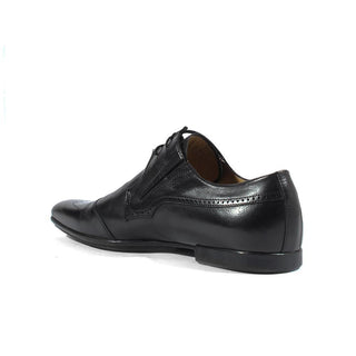 Cesare Paciotti Luxury Italian Italian Mens Designer Shoes Amazzonia Black Leather Oxfords (CPM2620)-AmbrogioShoes