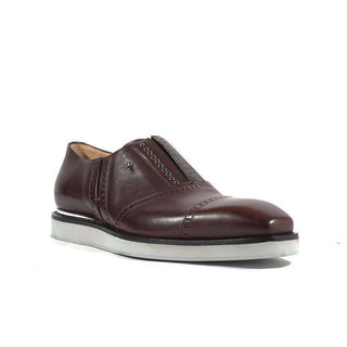 Cesare Paciotti Luxury Italian Italian Mens Shoes Amazzonia Fondente Brown Leather Loafers (CPM2662)-AmbrogioShoes