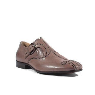 Cesare Paciotti Luxury Italian Italian Mens Shoes Amazzonia Taupe Leather Loafers (CPM2615)-AmbrogioShoes