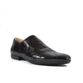 Cesare Paciotti Luxury Italian Italian Mens Shoes Ayer Lux Black Leather Loafers (CPM2621)-AmbrogioShoes