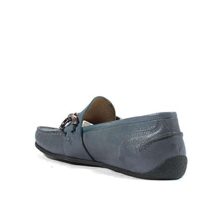 Cesare Paciotti Luxury Italian Italian Mens Shoes Hippie Navy Moccasins (CPM2643)-AmbrogioShoes