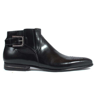 Cesare Paciotti Luxury Italian Italian Mens Shoes Magic Baby Black Leather Boots (CPM2612)-AmbrogioShoes