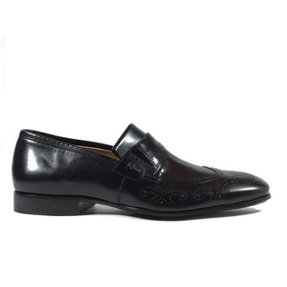Cesare Paciotti Luxury Italian Italian Mens Shoes Magic Baby Black Leather Loafers (CPM2613)-AmbrogioShoes