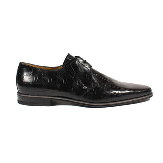 Cesare Paciotti Luxury Italian Italian Mens Shoes Magic Baby Black Leather Oxfords (CPM2433)-AmbrogioShoes