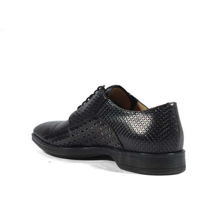 Cesare Paciotti Luxury Italian Italian Mens Shoes Magic Baby Black Leather Oxfords (CPM2634)-AmbrogioShoes