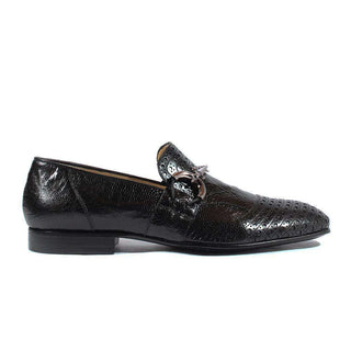 Cesare Paciotti Luxury Italian Italian Mens Shoes Magic Baby Black Struz Leather Loafers (CPM2618)-AmbrogioShoes