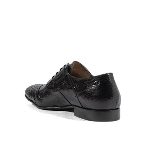 Cesare Paciotti Luxury Italian Italian Mens Shoes Magic Baby Black Struz Leather Oxfords (CPM2617)-AmbrogioShoes