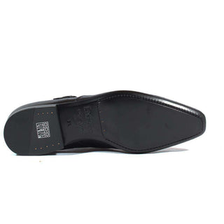 Cesare Paciotti Luxury Italian Italian Mens Shoes Magic Baby Eco Black Leather Loafers (CPM2630)-AmbrogioShoes