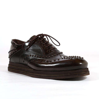 Cesare Paciotti Luxury Italian Italian Mens Shoes Magic Old Ebano Pappa Brown Oxfords (CPM2733)-AmbrogioShoes