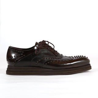 Cesare Paciotti Luxury Italian Italian Mens Shoes Magic Old Ebano Pappa Brown Oxfords (CPM2733)-AmbrogioShoes