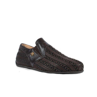 Cesare Paciotti Luxury Italian Italian Mens Shoes Pannelo Fondente Nappa Leather Loafers (CPM2639)-AmbrogioShoes
