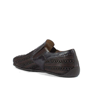 Cesare Paciotti Luxury Italian Italian Mens Shoes Pannelo Fondente Nappa Leather Loafers (CPM2639)-AmbrogioShoes
