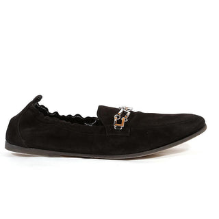 Cesare Paciotti Luxury Italian Italian Mens Shoes Vit Camoscio Black PL Suede Loafers (CPM2712)-AmbrogioShoes