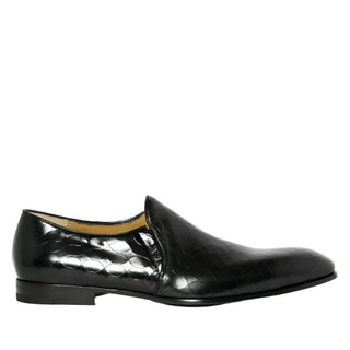 Cesare Paciotti Luxury Italian Magic Baby Black Leather Loafers (CPM2321)-AmbrogioShoes