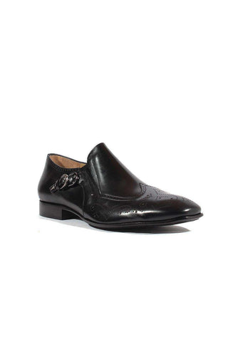 Cesare Paciotti Luxury Italian Men's Designer Shoes Magic Baby Black Leather Loafers (CPM2664)