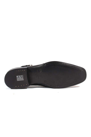 Cesare Paciotti Luxury Italian Men's Designer Shoes Magic Baby Black Leather Loafers (CPM2664)