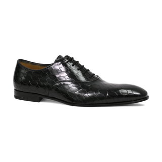 Cesare Paciotti Luxury Italian Magic Baby Black Leather Oxfords (CPM2320)-AmbrogioShoes