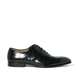 Cesare Paciotti Luxury Italian Magic Baby Black Leather Oxfords (CPM2320)-AmbrogioShoes