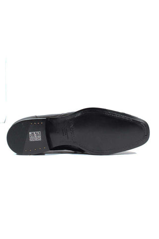 Cesare Paciotti Luxury Italian Men's Designer Shoes Magic Baby Black Struz Leather Loafers (CPM2618)
