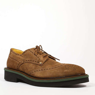 Cesare Paciotti Luxury Italian Men's 308 Madison Camoscio Sigaro Brown Oxfords (CPM5310)-AmbrogioShoes