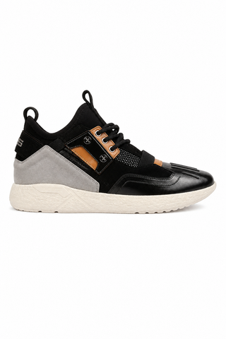 Cesare Paciotti Luxury Italian Men's 4US Bac Cuoio Black Sneakers (CPM5316)