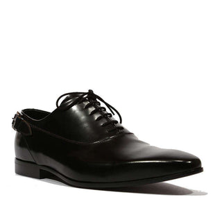 Cesare Paciotti Luxury Italian Men's Baio Black Oxfords (CPM5112)-AmbrogioShoes