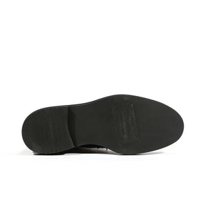 Cesare Paciotti Luxury Italian Mens Buckhold Boots Foam Age Black 308 Madison Shoes (CPM5411)-AmbrogioShoes