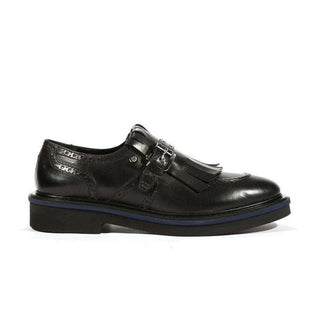 Cesare Paciotti Luxury Italian Mens Buckhold Loafers Foam Age Black 308 Madison Shoes (CPM5412)-AmbrogioShoes