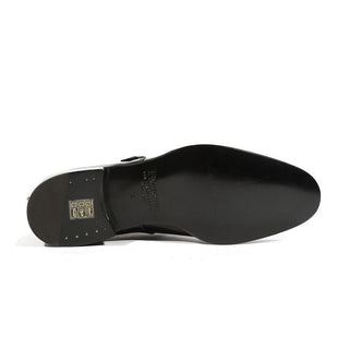 Cesare Paciotti Luxury Italian Mens Buckhold Oxfords Baio Black Shoes (CPM5469)-AmbrogioShoes