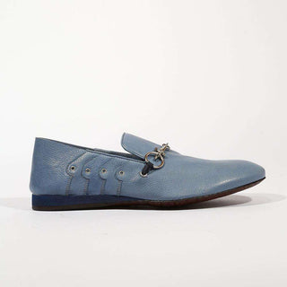 Cesare Paciotti Luxury Italian Men's Buffalo Blue Loafers (CPM5366)-AmbrogioShoes