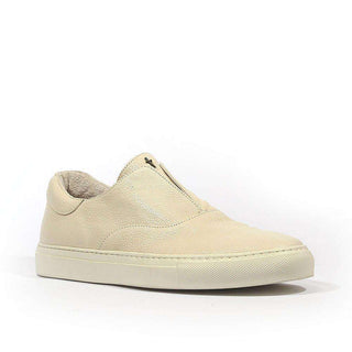 Cesare Paciotti Luxury Italian Men's Buffalo Bone White Loafers (CPM5352)-AmbrogioShoes