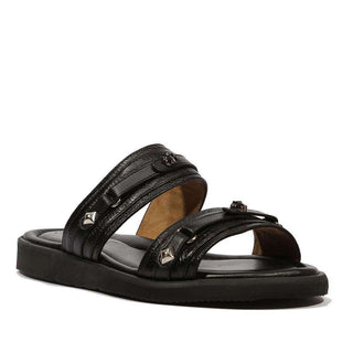Cesare Paciotti Luxury Italian Men's Cervo Black Sandals (CPM5103)-AmbrogioShoes