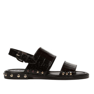 Cesare Paciotti Luxury Italian Men's Cocco Lux Black Sandals (CPM5106)-AmbrogioShoes