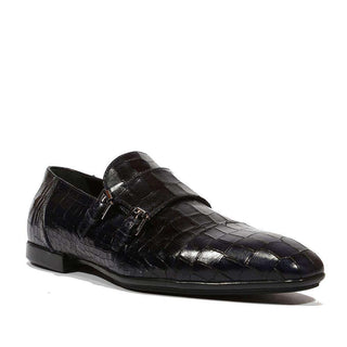Cesare Paciotti Luxury Italian Men's Cocco Lux Blue Loafers (CPM5136)-AmbrogioShoes