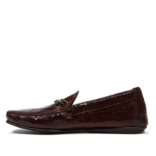 Cesare Paciotti Luxury Italian Men's Cocco Lux T. Moro Brown Loafers (CPM5124)-AmbrogioShoes