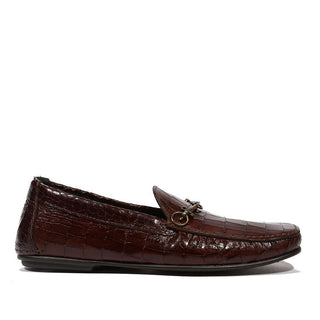Cesare Paciotti Luxury Italian Men's Cocco Lux T. Moro Brown Loafers (CPM5124)-AmbrogioShoes