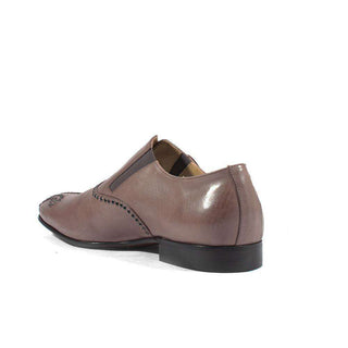 Cesare Paciotti Luxury Italian Men's Designer Shoes Amazzonia Taupe Leather Loafers (CPM2615)-AmbrogioShoes