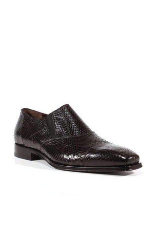 Cesare Paciotti Luxury Italian Men's Designer Shoes Ayer Lux Black Snake Embossed Loafers (CPM3072)