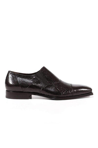 Cesare Paciotti Luxury Italian Men's Designer Shoes Ayer Lux Black Snake Embossed Loafers (CPM3072)