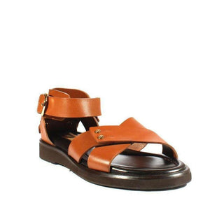 Cesare Paciotti Luxury Italian Mens Shoes Biscotto Buckle Logo Leather Sandals (CPM2377)-AmbrogioShoes