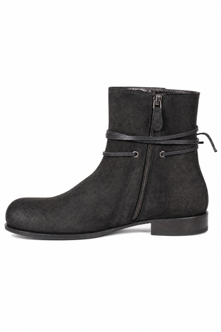 Cesare Paciotti Luxury Italian Men's Designer Shoes Black Suede Boots (CPM2019)