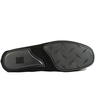 Cesare Paciotti Luxury Italian Mens Shoes Black Suede Moccasins (CPM2345)-AmbrogioShoes