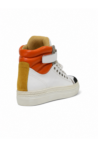 Cesare Paciotti Luxury Italian Men's Designer Shoes Cam Black Dan Bianco White Leather Sneakers (CPM3116)