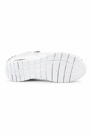 Cesare Paciotti Luxury Italian Men's Designer Shoes Dan Calf Bianco Dallas White Leather Sneakers (CPM3144)