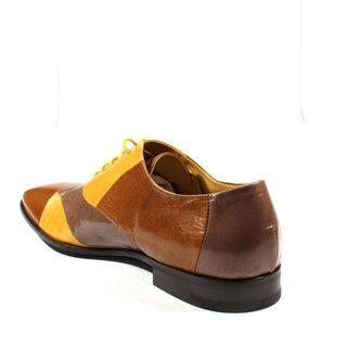 Cesare Paciotti Luxury Italian Mens Shoes Dan Lux Biscotto / Ocra Leather Oxfords (CPM2424)-AmbrogioShoes