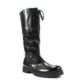 Cesare Paciotti Luxury Italian Mens Designer Shoes Dark Calf Black An Leather Boots (CPM2531)