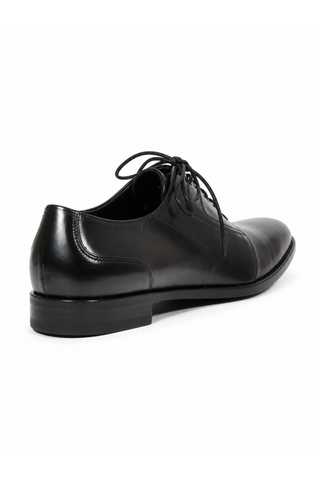 Cesare Paciotti Luxury Italian Men's Designer Shoes Dark Calf Black Dan Q Leather Oxfords (CPM2572)