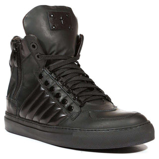 Cesare Paciotti Luxury Italian Men's Shoes Gomanato Nappa Black Sneakers (CPM5012)-AmbrogioShoes